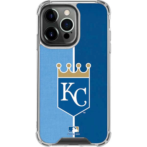 MLB Kansas City Royals Split iPhone 16 Pro Clear Case